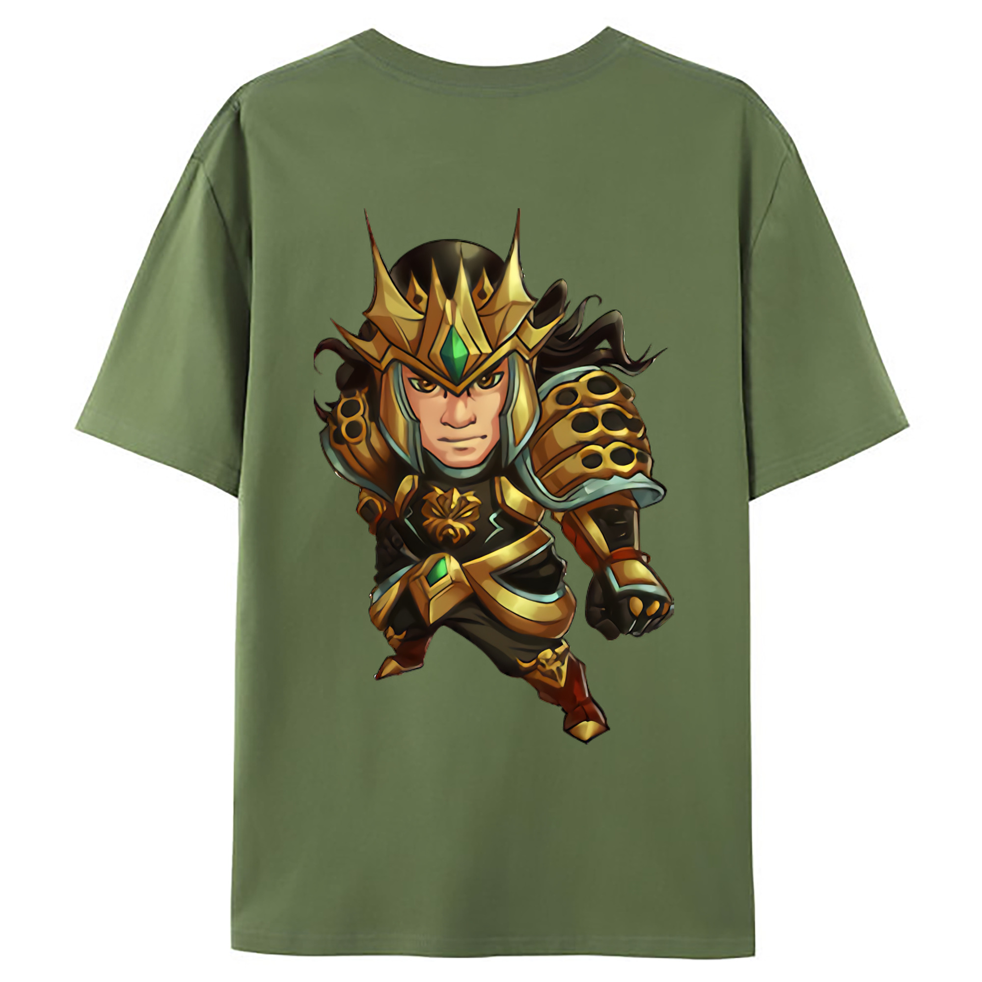 （画像用） リーグ・オブ・レジェンド League of Legends LOL 綿100％ メンズ半袖Tシャツ（バックプリント） 通気性